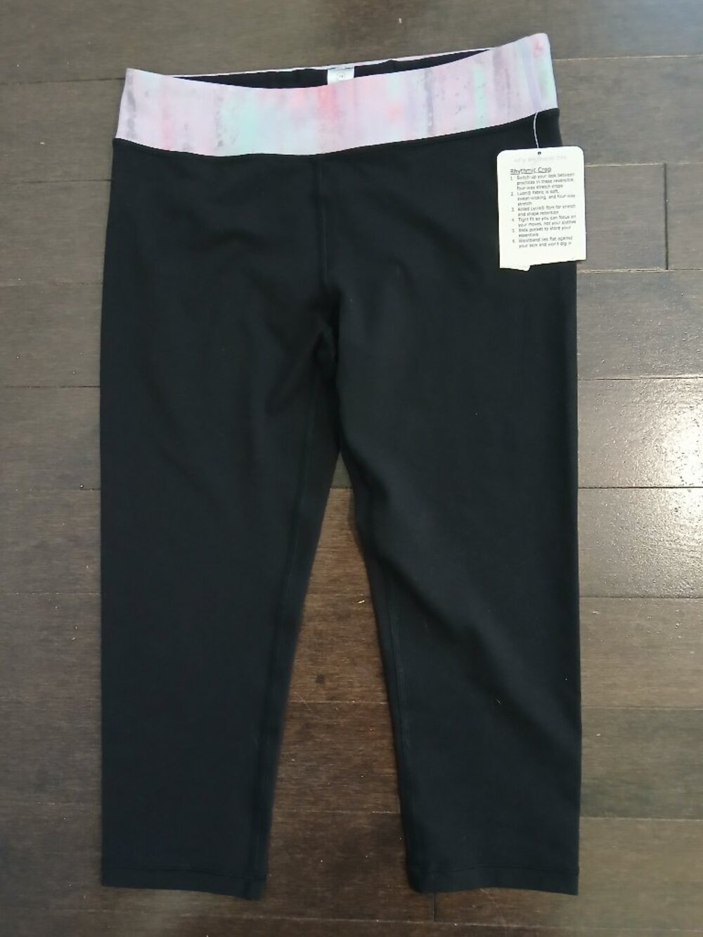 NWT Lululemon Avivva Rhythmic Crop Legging Size Girls 14